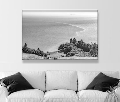 Mount Tamalpais Black and White Print – California Coast Art