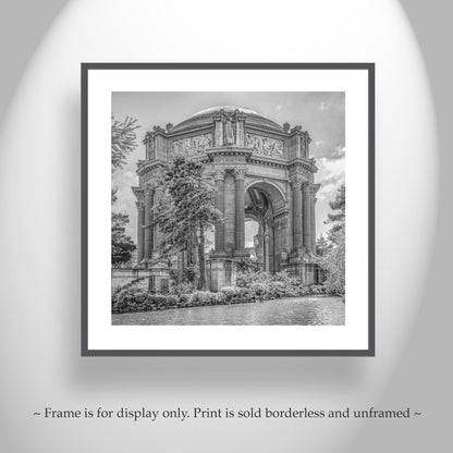 Palace of Fine Arts San Francisco Black and White Wall Art Print