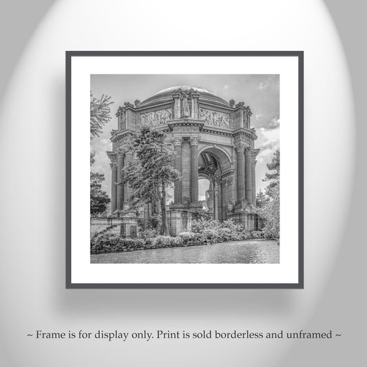 Palace of Fine Arts San Francisco Black and White Wall Art Print