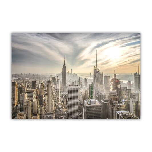 Manhattan Midtown Art Print with Empire State Building | NYC Skyline Cityscape