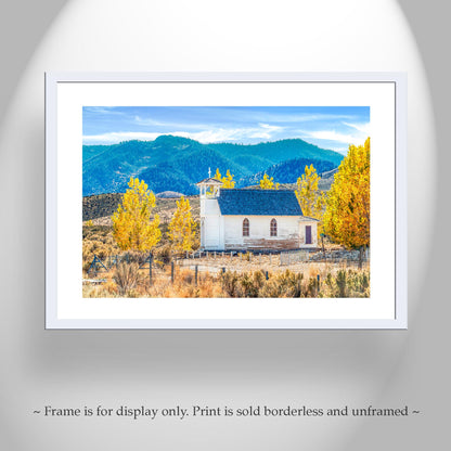 Country Church in Northeast California – Autumn Fine Art Photo Print