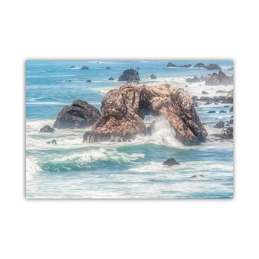 Half Moon Bay Coastal Wall Decor – Original California Ocean Picture