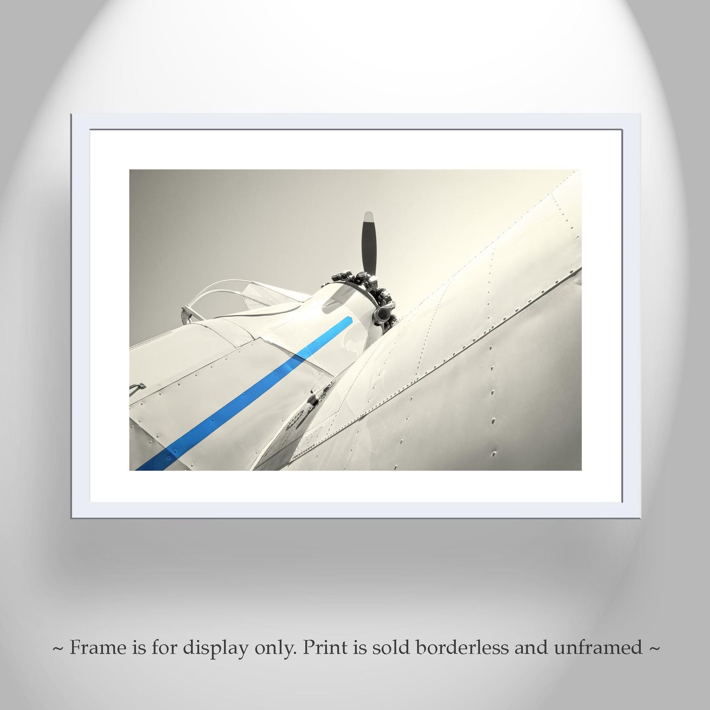 Vintage Airplane Artwork with Crop Duster | Aviation Wall Decor
