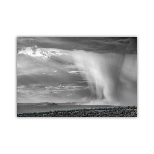 Southwestern Monsoon Rain Storm Wall Art – Arizona Black & White Art