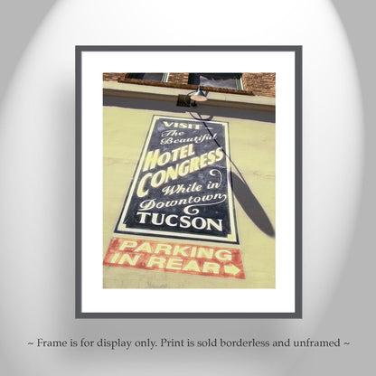 Hotel Congress Tucson Arizona Art Print as Wall Decor