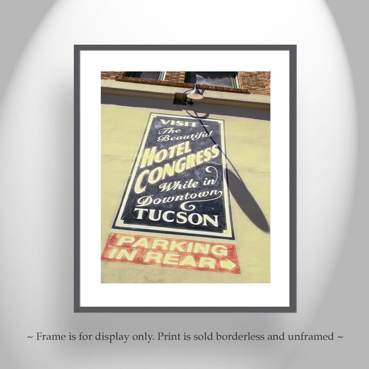 Hotel Congress Tucson Arizona Art Print as Wall Decor