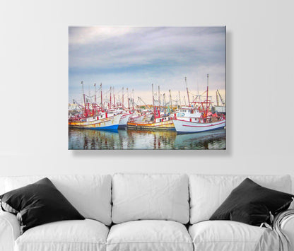 Puerto Peñasco Rocky Point Mexico Fishing Boats Artwork Print