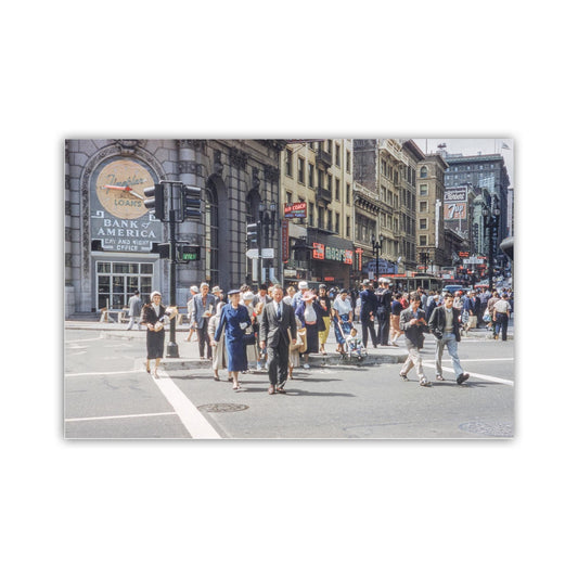 Vintage San Francisco Picture at Market Street at Mid-century
