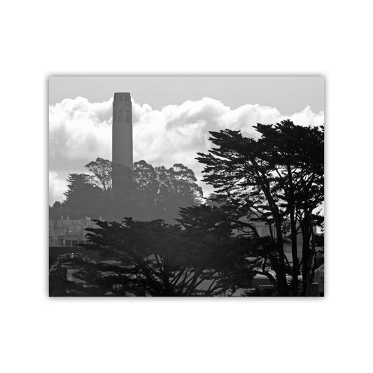 Coit Tower San Francisco Art Photography in Black and White