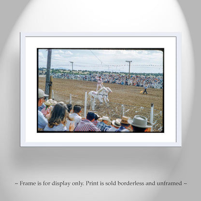 Old Santa Fe New Mexico Rodeo Vintage Art Print
