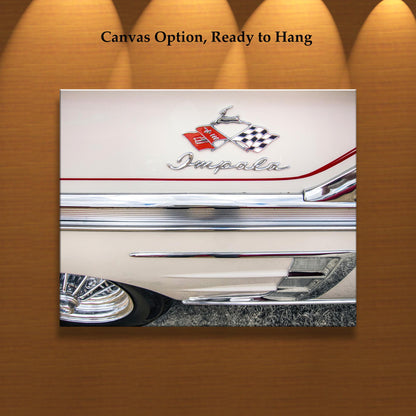 Chevrolet Impala SS Car Photograph as Vintage Automotive Wall Art for Home