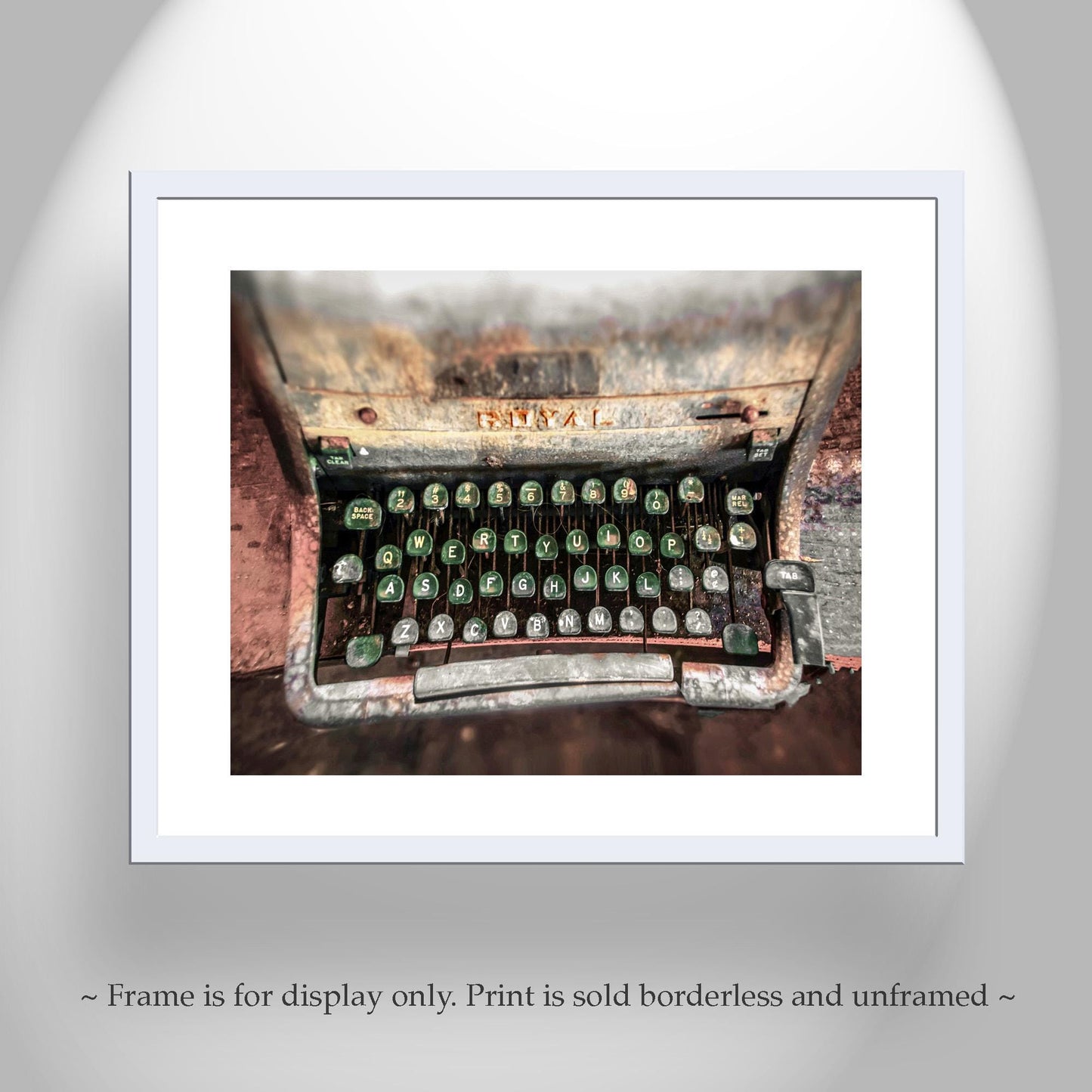 Surreal Rustic Typewriter Wall Art – Fine Photography for Writers