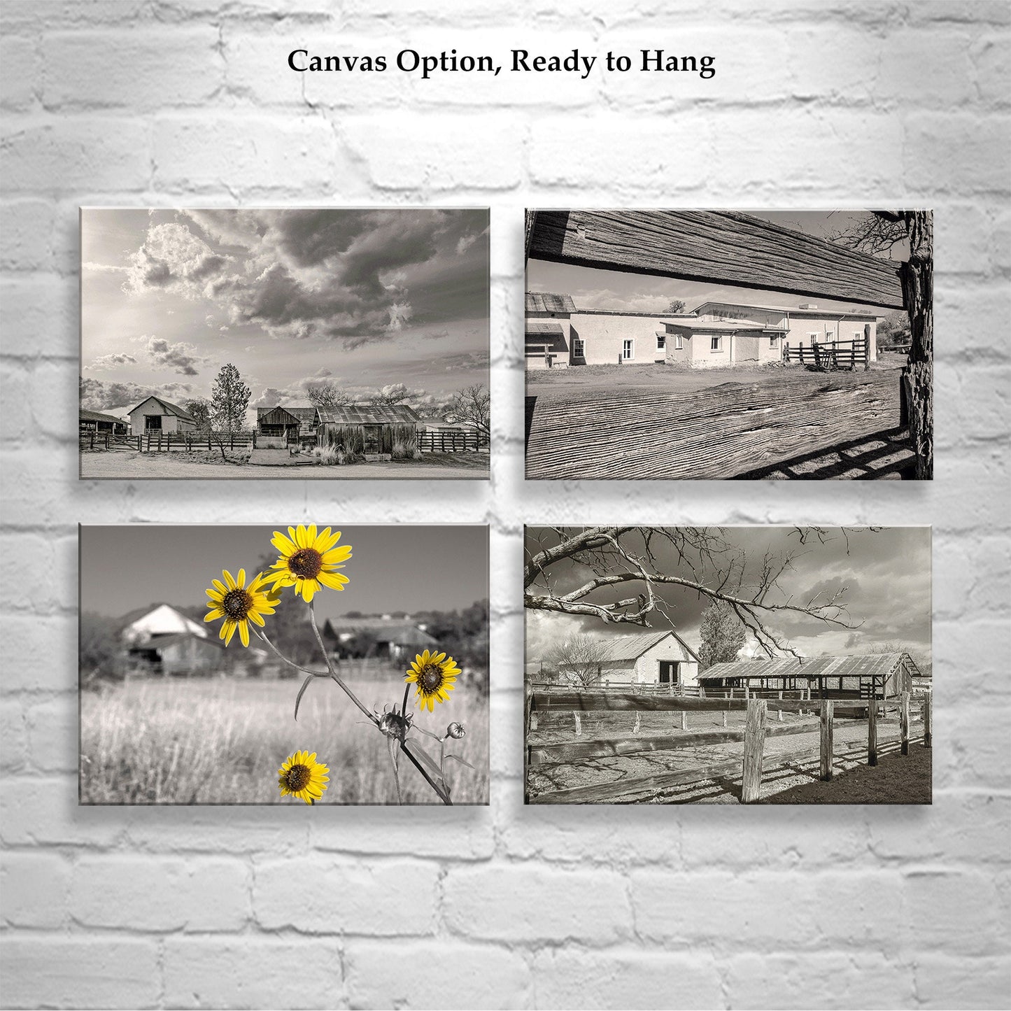 Empire Ranch Arizona Wall Art – Vintage Western Ranch Artwork Set