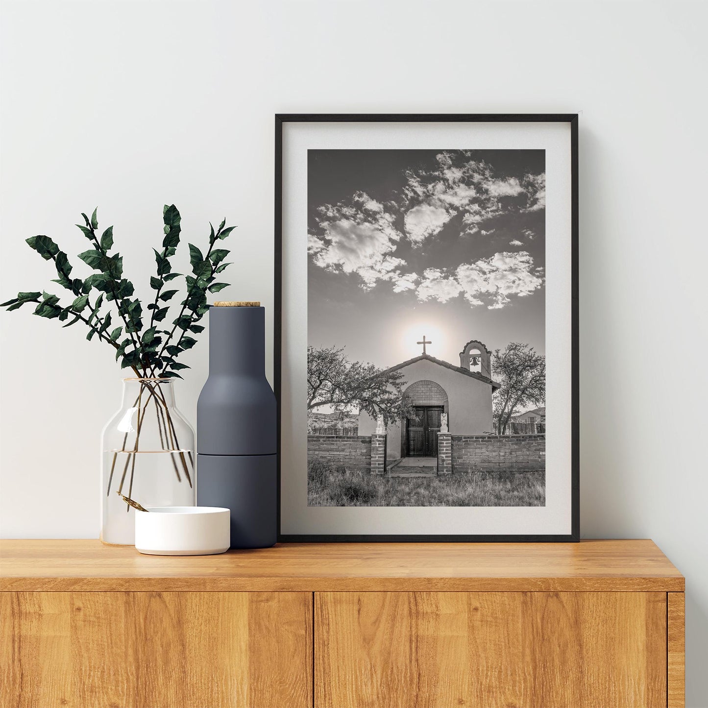Sasabe Arizona Church Picture as Southwest Style Wall Decor