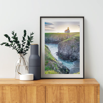 Point Cabrillo Lighthouse Painterly Art – Mendocino Coast Print