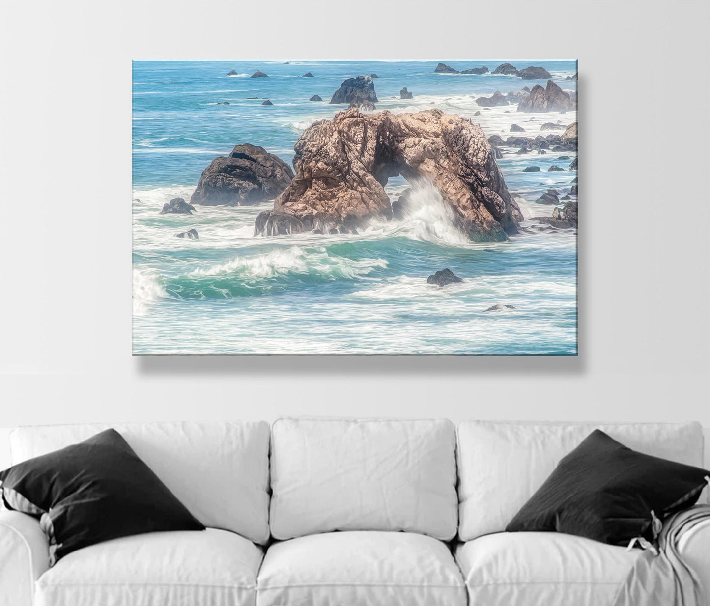 Half Moon Bay Coastal Wall Decor – Original California Ocean Photo