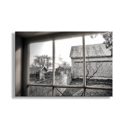 Empire Ranch Sonoita Arizona Black and White Old Adobe Barn Picture