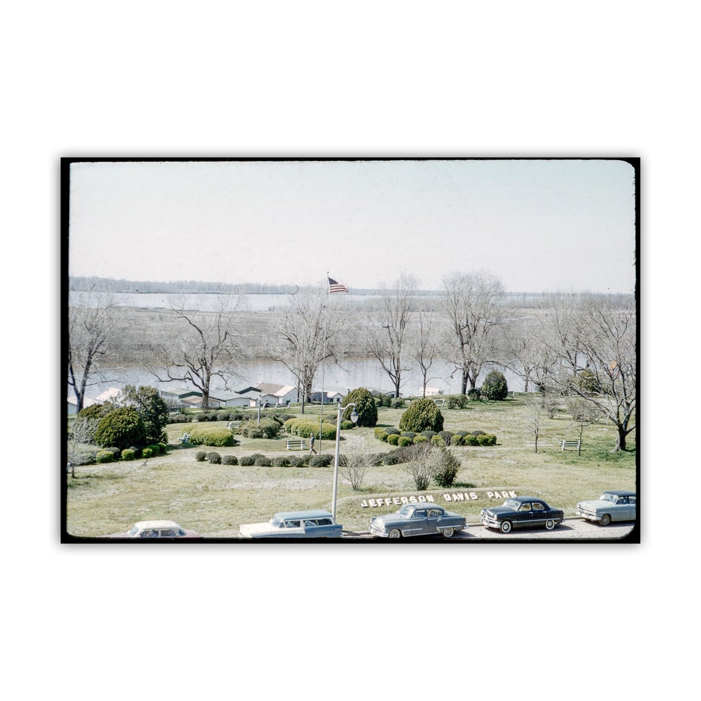 Memphis Park Mississippi River Vintage Photo Print  – Historic Wall Art | Tennessee Retro Wall Décor | Memphis Gift
