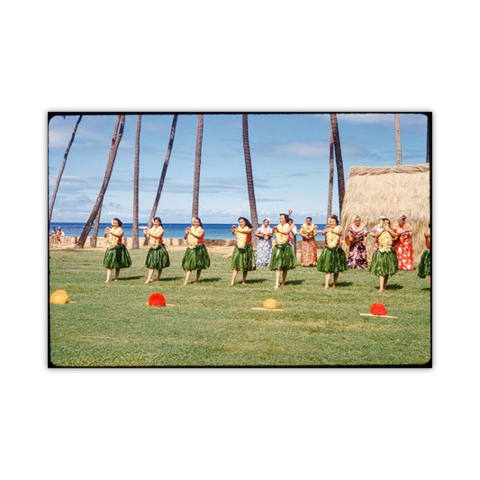 Hawaii Vintage Photograph of Hula Dancers