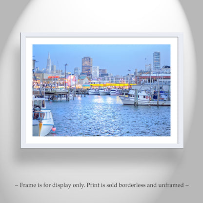 Fishermans Wharf San Francisco Wall Art Print Gift