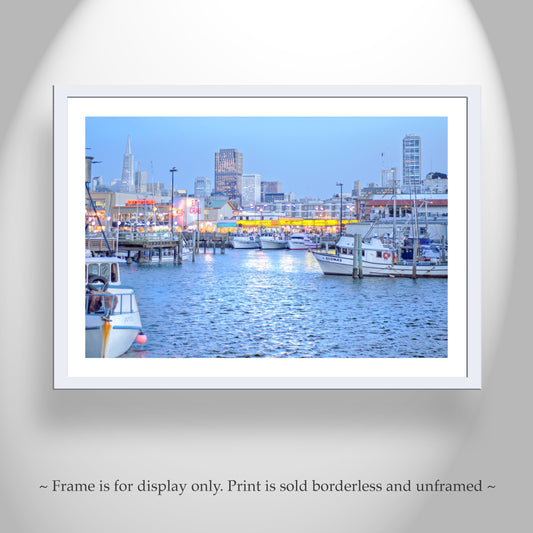 Fishermans Wharf San Francisco Wall Art Print Gift
