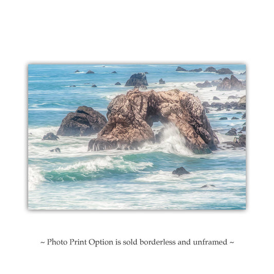 Half Moon Bay Coastal Wall Decor – Original California Ocean Picture