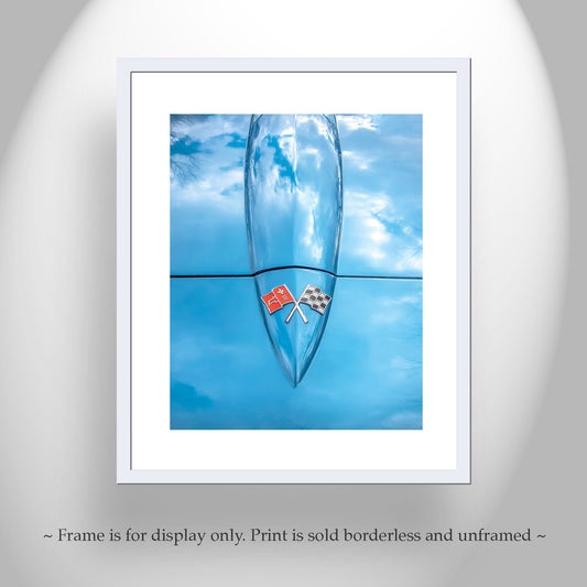Old Corvette Picture as Automobile Art for Home or Garage