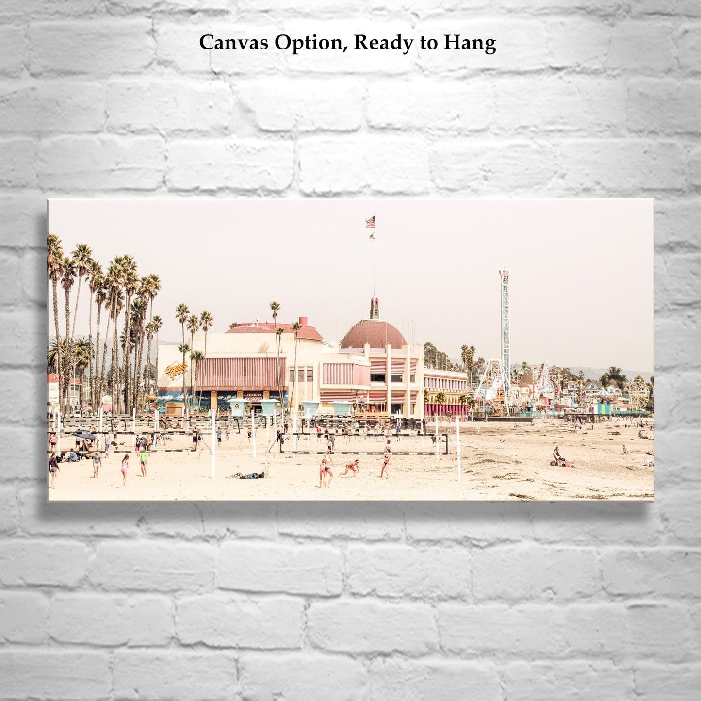Santa Cruz Beach Boardwalk Panorama Print – Monterey Bay California