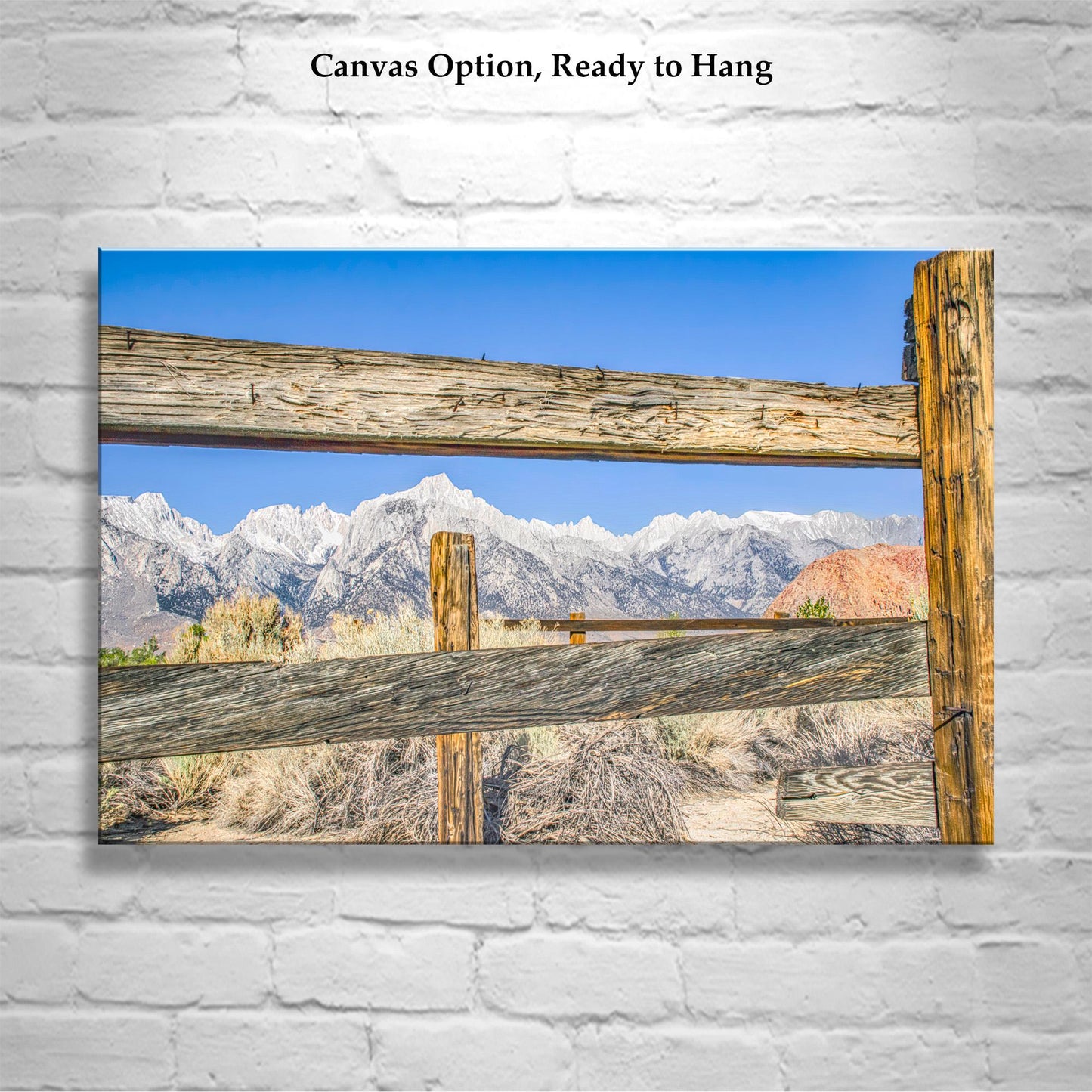 Eastern Sierra Landscape | Lone Pine CA Western Style Art Print