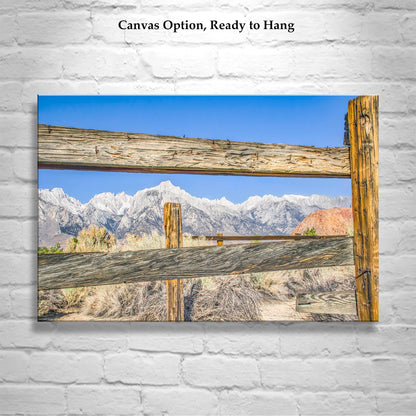 Eastern Sierra Landscape | Lone Pine CA Western Style Art Print