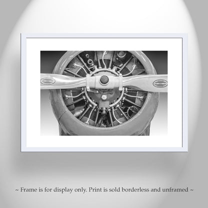 Framed Vintage Biplane Wall Decor – Gift for Pilot, Ready to Hang Art