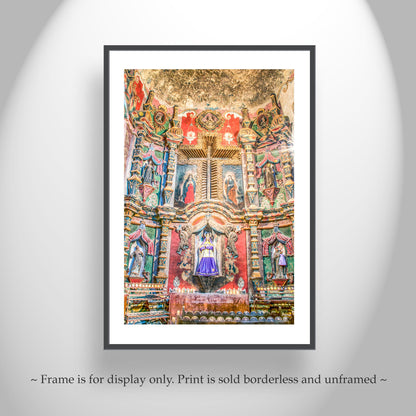 San Xavier del Bac Spanish Colonial Mission Church Interior Art