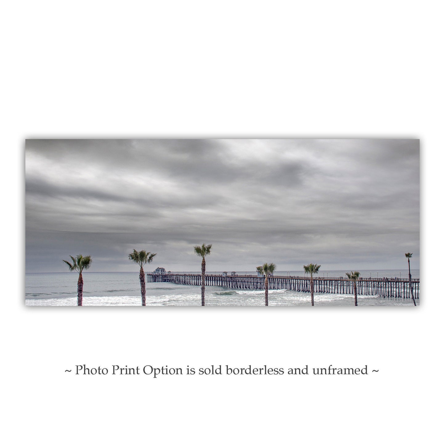 Oceanside California Pier Wall Decor in Panorama