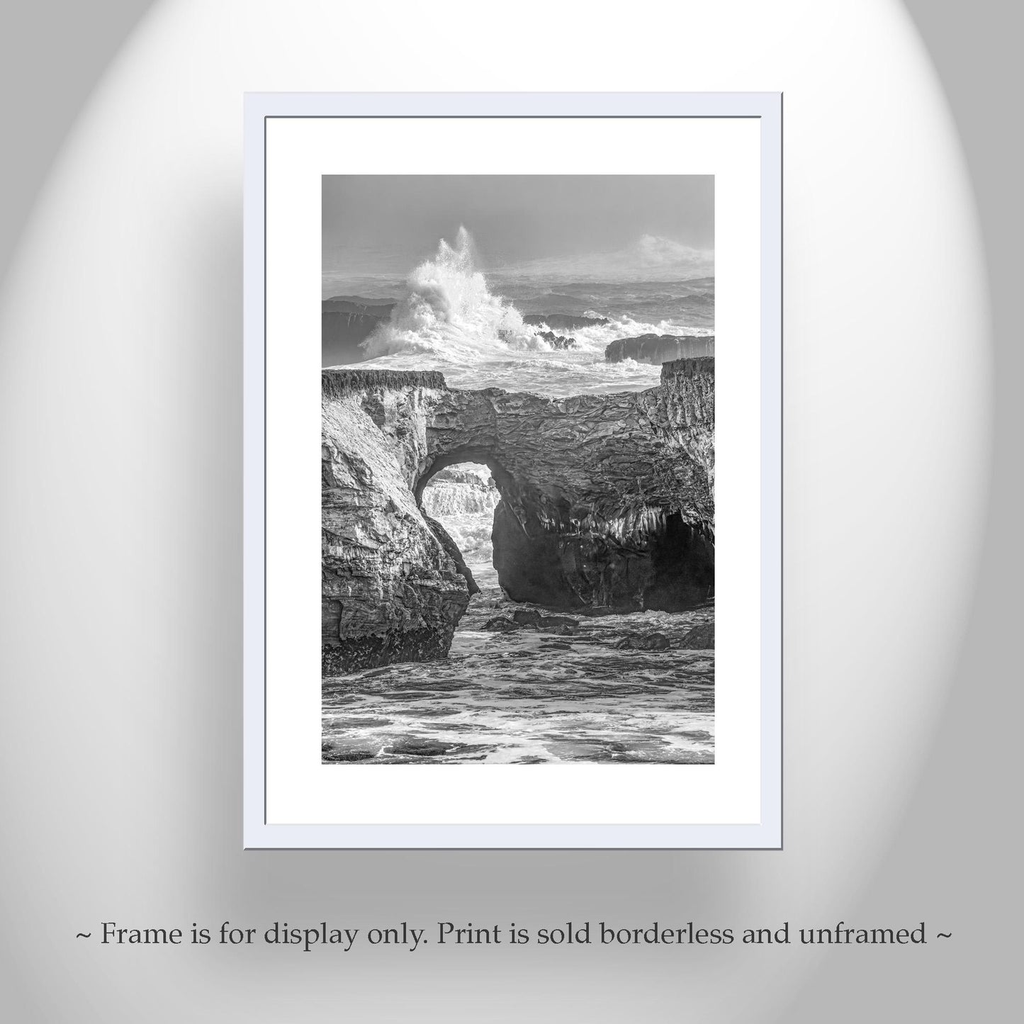 Black and White Mendocino Seascape – Northern California Art Print