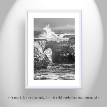 Black and White Mendocino Seascape – Northern California Art Print