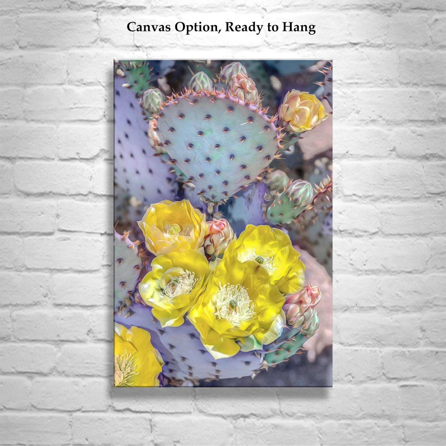 Santa Rita Prickly Pear Art – Desert Cactus Nature Wall Decor