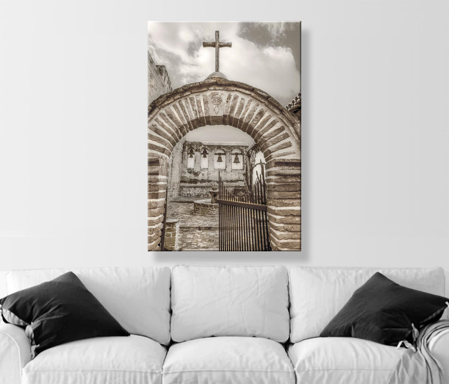 Mission San Juan Capistrano Art Print | Sepia Wall Decor