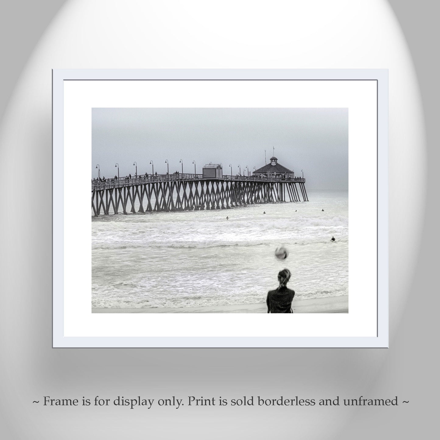 Imperial Beach Volleyball Art Print | San Diego Ocean Pier Photography | Southern California Beach Sports Wall Decor Gift for Home or Office