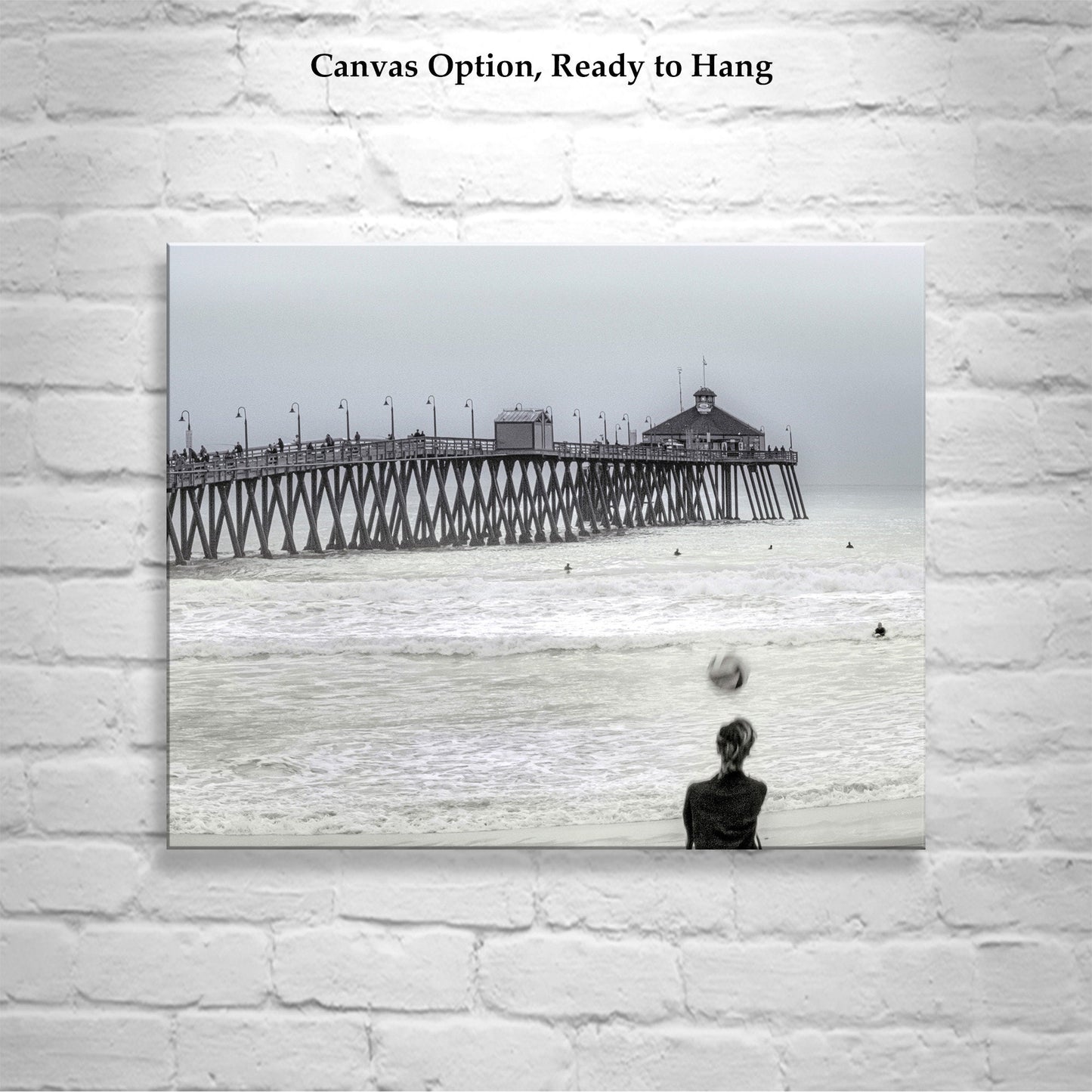 Imperial Beach Volleyball Art Print | San Diego Ocean Pier Photography | Southern California Beach Sports Wall Decor Gift for Home or Office