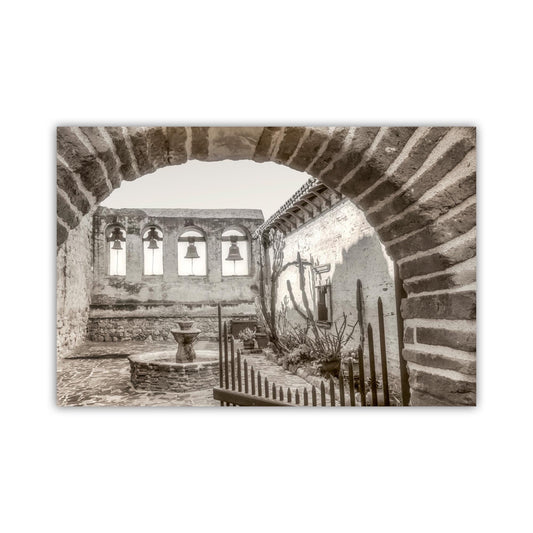 Mission San Juan Capistrano Adobe Church Bells Wall Art Print