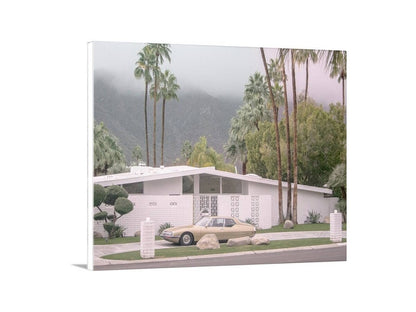 Palm Springs Midcentury Modern Home With Vintage Maserati SM Art Print