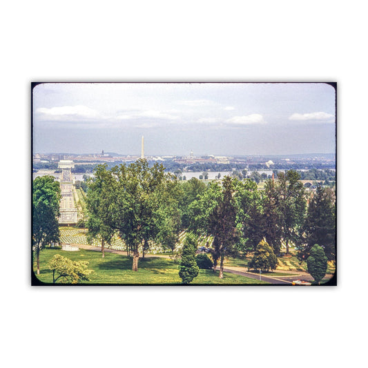 Mid-Century Washington DC Skyline Photo at Arlington National Cemetery