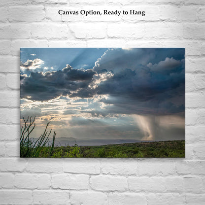 Tucson Desert Storm Wall Art – Monsoon Rain | Arizona Landscape Print