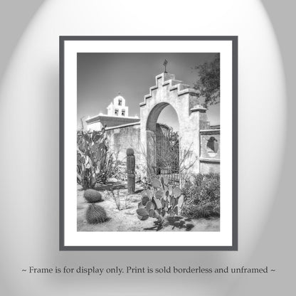 Mission San Xavier del Bac Chapel in Tucson Arizona Wall Art Print