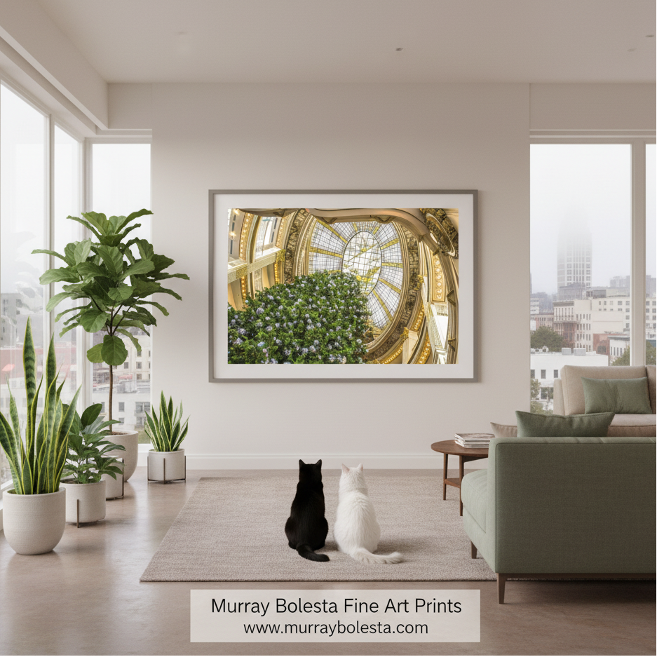 City of Paris Glass Dome Christmas Art | SF Neiman Marcus Photo Print