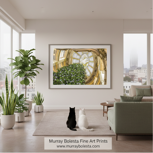 City of Paris Glass Dome Christmas Art | SF Neiman Marcus Photo Print