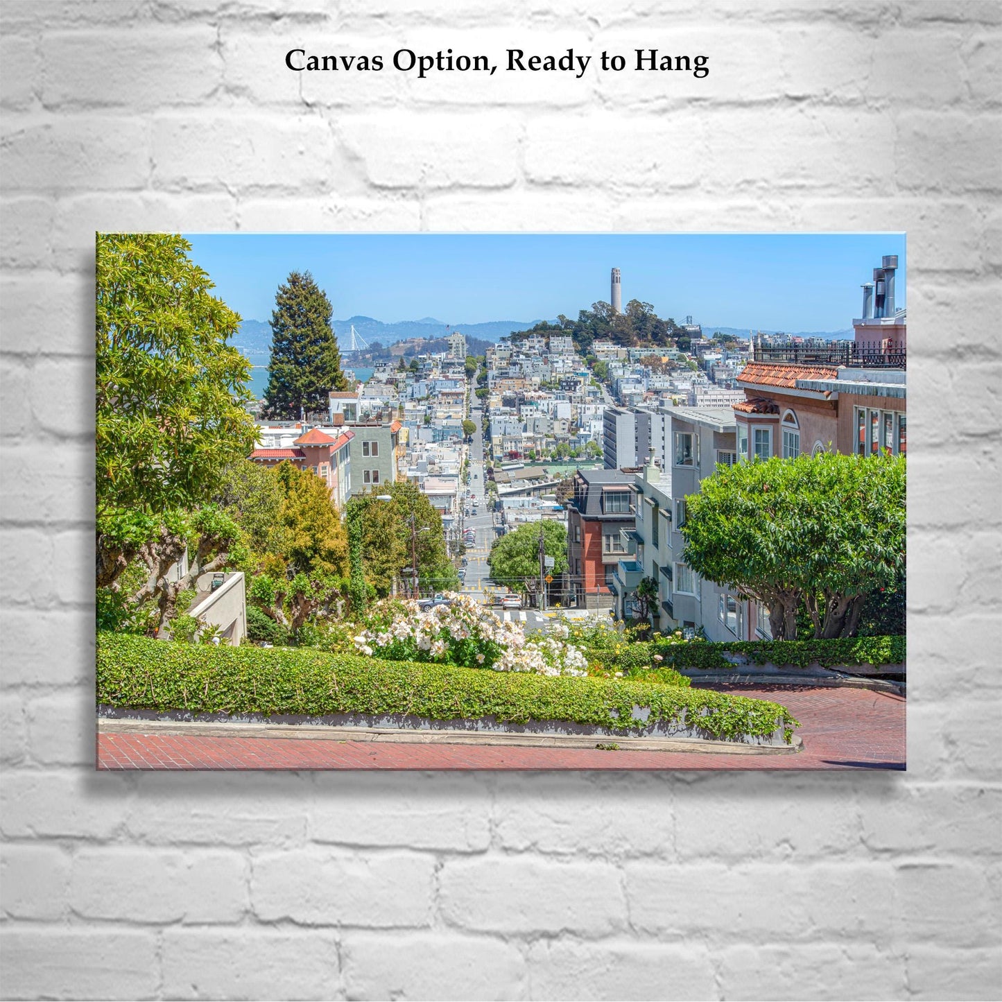 Lombard Street & Coit Tower San Francisco Cityscape Wall Art