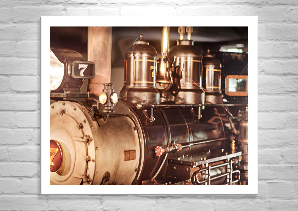 Steam Train Locomotive Photo Print at Tilden Park – Oakland California