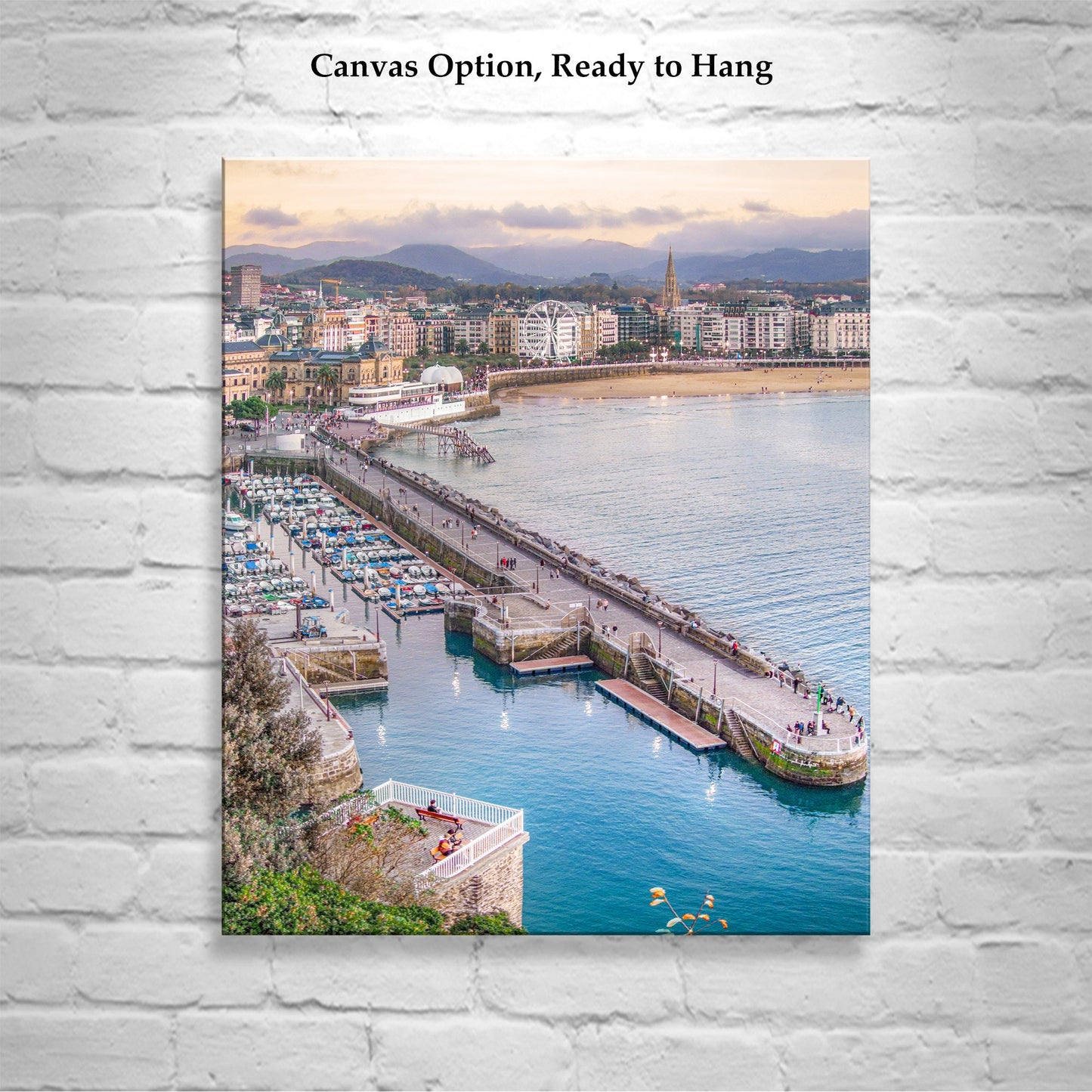 San Sebastian Spain Fine Artwork Print | Port Harbor Travel Decor