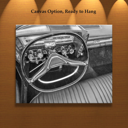 Chrysler Imperial Car Photograph in Black and White by Murray Bolesta